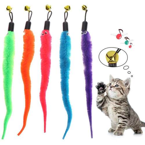 Replace Plush Cat Toy Accessories Worms Replacement Head Fun - 图0