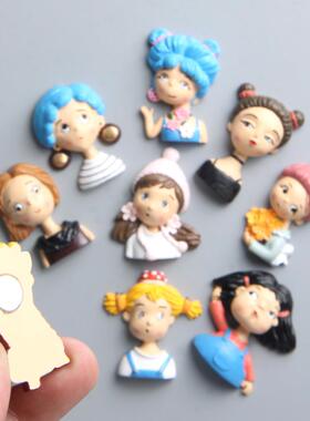 新款直销9款A组园艺范少女创意磁扣冰箱贴吸磁贴吸铁石磁贴手机壳