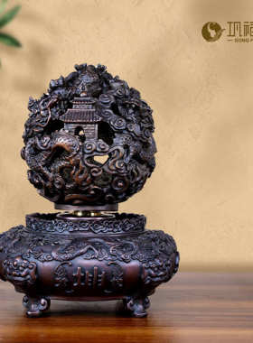 转起一件鼎 铜开业装饰品批时来运转摆件家居工艺品礼品乾坤九