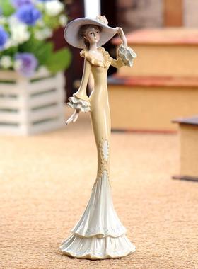 【闭店清仓】欧式树脂家居装饰品创意客厅维多利亚女郎摆件礼物92