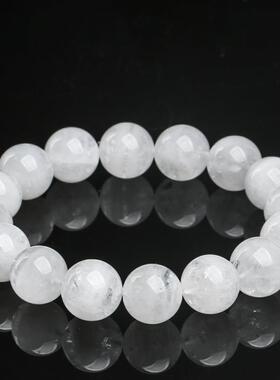 2026名都水晶 天然千层白幽灵手链 白幽灵聚宝盆手串圆珠