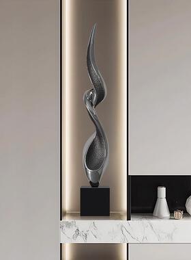 现代步步高升玄关摆件办公室客厅酒柜旁装饰软装高级感艺术工艺礼