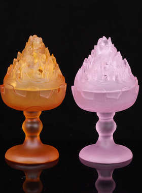 古法脱蜡琉璃香炉盘香檀香沉香博山炉香熏炉茶道香台摆件万佛墙