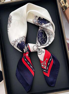 70cm small square scarf imitating real silk 印花丝巾彷真丝