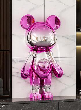 星际熊摆件潮玩模型公仔办公桌电视柜酒柜摆设现代轻奢装饰品礼品