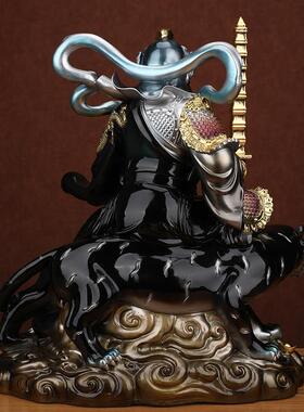 武财神赵公明神像佛堂客厅办公室店铺居家用供奉树脂佛像真身摆件