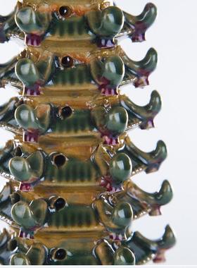 送小礼号塔桌面摆瓷件书房桌摆件九层宝塔全瓷宝陶装饰宝塔品景德