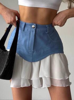 Short skirt women bag buttocks, spicy girl sexy half skirt