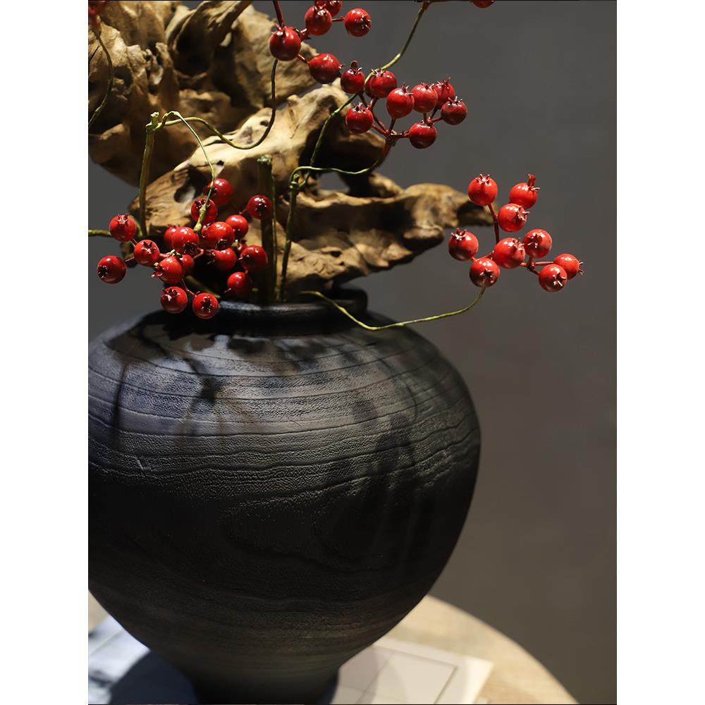 禅意新中式花瓶树脂摆件宋代美学民宿家居玄关桌别墅侘寂高级装饰,淘宝优惠券,粉丝福利购,淘宝优惠卷