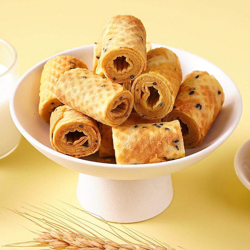 老式黑芝麻鸡蛋卷一口酥早餐卷营香酥手工糕点散装休闲饼干小食品,淘宝优惠券,粉丝福利购,淘宝优惠卷