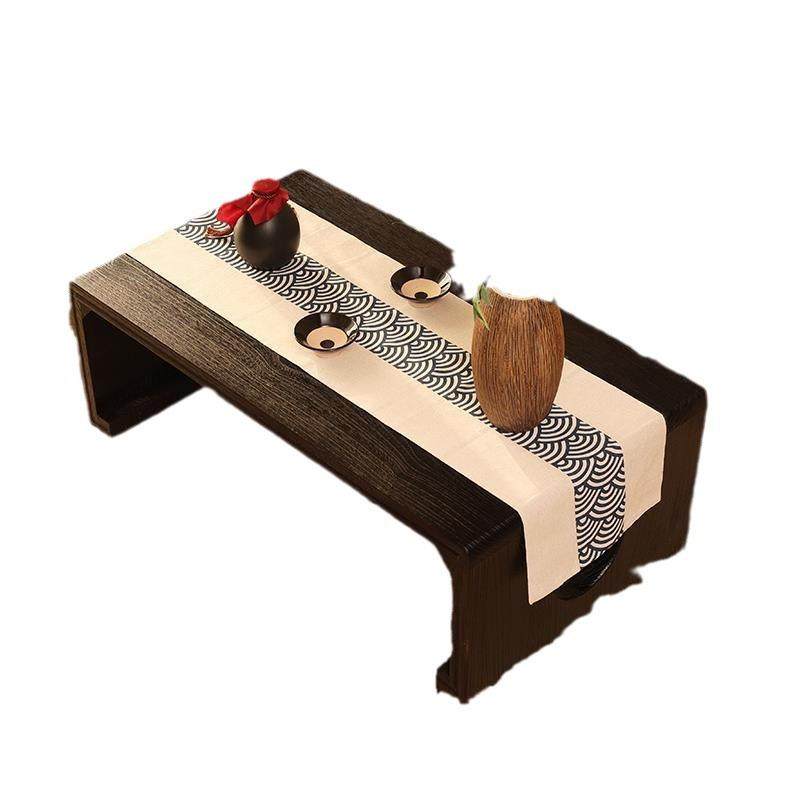 飘窗小桌子实木榻榻米茶几飘窗上茶几日式桌子矮桌国学桌窗台茶桌 - 图3