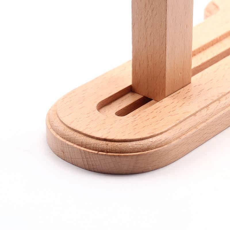 I9EK法式刺绣多功能榉木绣绷夹 桌面可调节十字绣刺绣绣架 - 图2