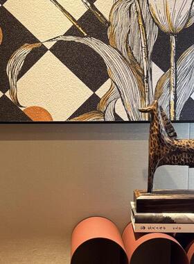 现代创木雕《家旷之马》野居艺术JHV摆件电视柜玄关酒店会所意装