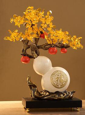 葫芦饰品吸引财富，金钱树，朋友商店开业，礼品赠送，可访问的豪