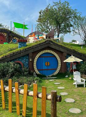 户外景区农场霍比特小屋摆件网红打卡背景墙造景景观装置场景装饰
