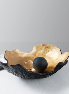 现代简约创意树脂收纳盘装饰盘果盘托盘桌面茶几餐桌装饰品摆件
