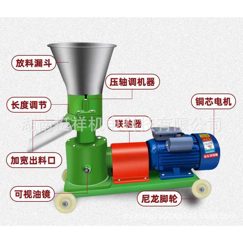 饲料颗粒机小型家用自制220v鸡鸭设备大型三项养殖160颗粒差速器 - 图0