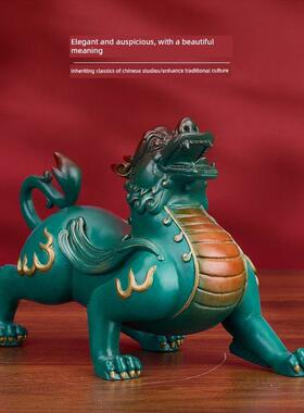 善吉来铜貔貅摆件黄铜招财进宝家居玄关办公室装饰乔迁开业赠礼品