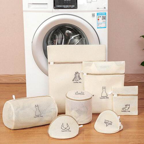 1Pcs Mesh Laundry Bag Laundry Wash Bags Coarse Net Laundry B - 图0