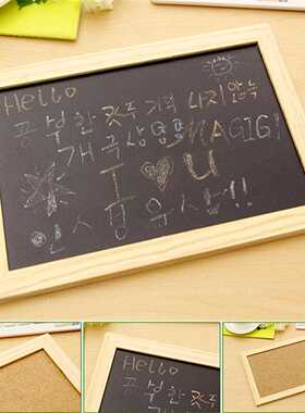 新款直销创意面木质小黑板儿童画画板店铺广告装饰挂牌黑白磁牌家