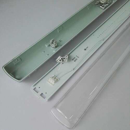 T8/T5 共用灯体三防灯外壳 防眩光LED三防灯罩 40WLED灯具灯壳 - 图2
