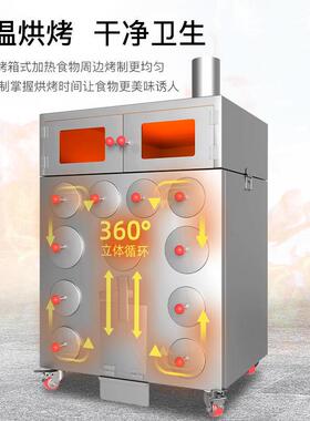 金迦款烤地瓜机商用燃气烤红薯机户外摆摊烤玉米炉子机柴火木炭