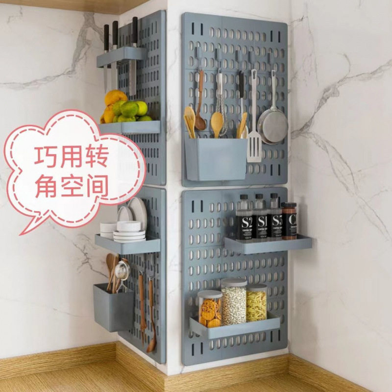 Hole corridor wall dormitory kitchen home display rack