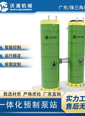 WP玻璃钢排污泵站远程控制截流井污雨水排放提升玻璃钢一体化泵站