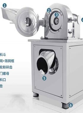 旭朗万能粉碎机多功能不锈钢干湿两用工业糖盐材打粉机厂家