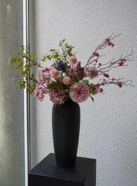 【柿吉】忘野 设计师款手扎花束干燥花花束彷真花绢花桌面客厅摆
