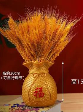 工艺品金色红色福袋袋子装饰摆件