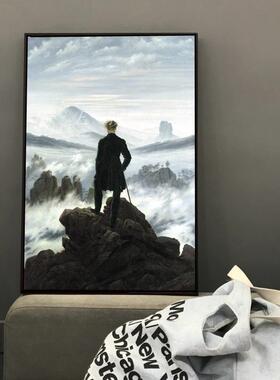 雾海上的旅人 漫游者 Friedrich 弗里德里希 浪漫主义大师装饰画
