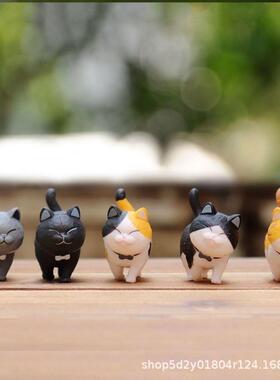 装饰品可爱小猫猫咪公仔庭院摆件