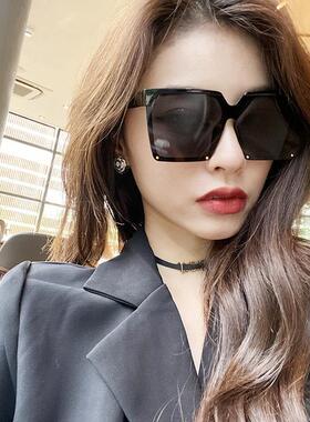 太阳眼镜女偏光抗UV大脸显瘦方形连身大镜片韩版网红个性潮太阳眼