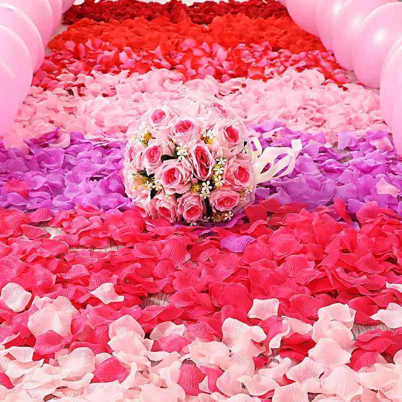 仿真玫瑰花瓣情人节装饰婚房床上手撒花求婚礼表白手抛花红粉渐变,淘宝优惠券,粉丝福利购,淘宝优惠卷