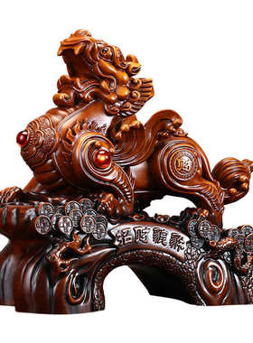 招财貔貅摆件家居客厅玄关酒柜办公室装饰品公司店铺乔迁开业送礼