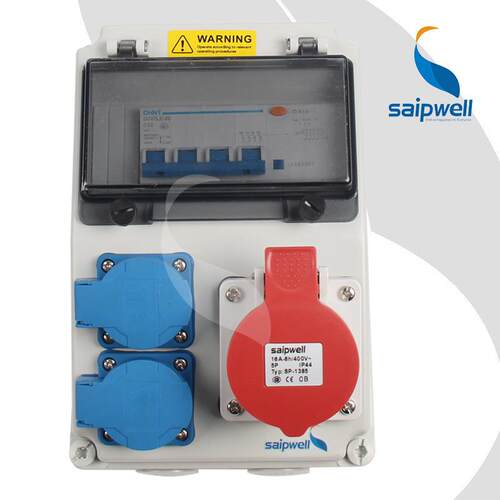 saipwell非标三回路塑料防水配电箱工业船舶IP66成套插座箱 - 图0
