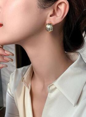 s925 Silver Needle Light luxury earrings temperament studs