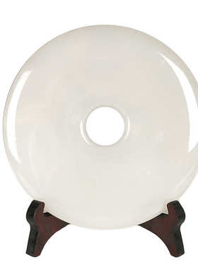 平安扣摆件天然玉石摆设玉扣怀古玉器玉璧家居玄关电视柜装北琴萱