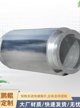 风管消声器静压箱排烟出风口不锈钢降噪消声静压箱