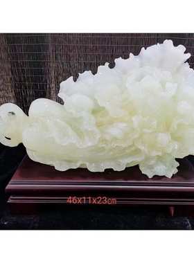 厂家批发阿富汗摆件玉白菜办公室玄关客厅商铺开业礼品工艺