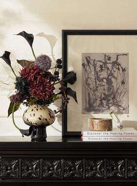 服饰装店陈列饰道具装服装店陈列装软道具港式风格摆PST件花瓶装