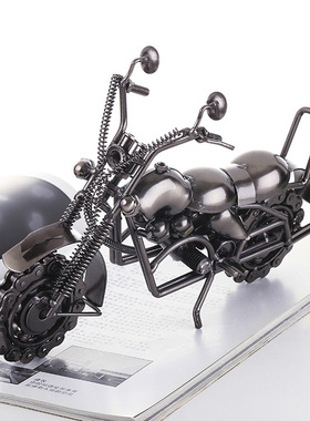 摩托车工艺品装饰品铁艺装饰摆件