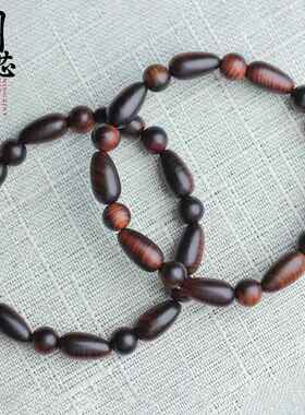 2026太行陈化崖柏雷击木杏仁珠 单圈念珠手链男女文玩咖啡香厂家