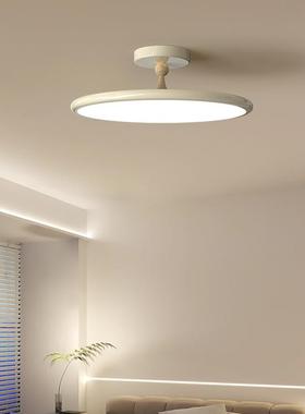 简约大气新中式简约卧室吸顶灯胡桃木纹房间餐厅书房儿童灯灯具