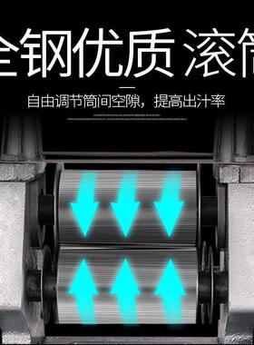 厂家甘蔗榨汁机商用小型台式不锈钢手动榨甘蔗汁机专用手摇甘蔗机