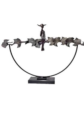 样板房间后现代铸铁雕塑马创意摆件新古典售楼处酒店软装家居饰品