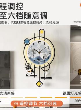 石英钟家用客厅2025新款网红简约大气挂钟饭厅创意时钟挂墙家用画