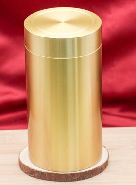 黄铜茶叶罐金属工艺品摆件密封家用便携随身储存防水九龙茶叶罐