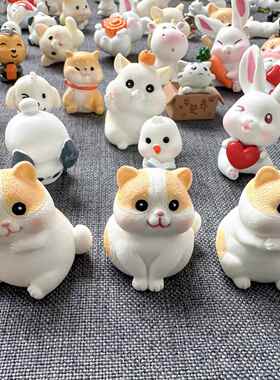 微缩小动物盲袋迷你老虎兔子玩偶模型玩具物品男女孩盲盒礼物